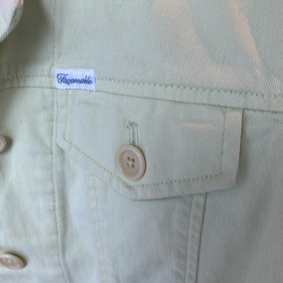 Faconnable Jean Jacket Highlighter Yellow - Picture 3 of 7